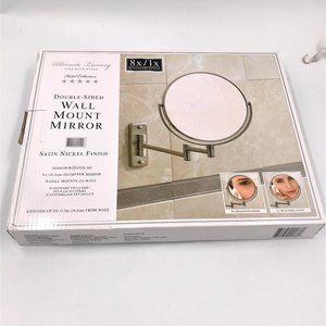 Jerdon JP7808N Wall Mount Make Up Mirror Nickel